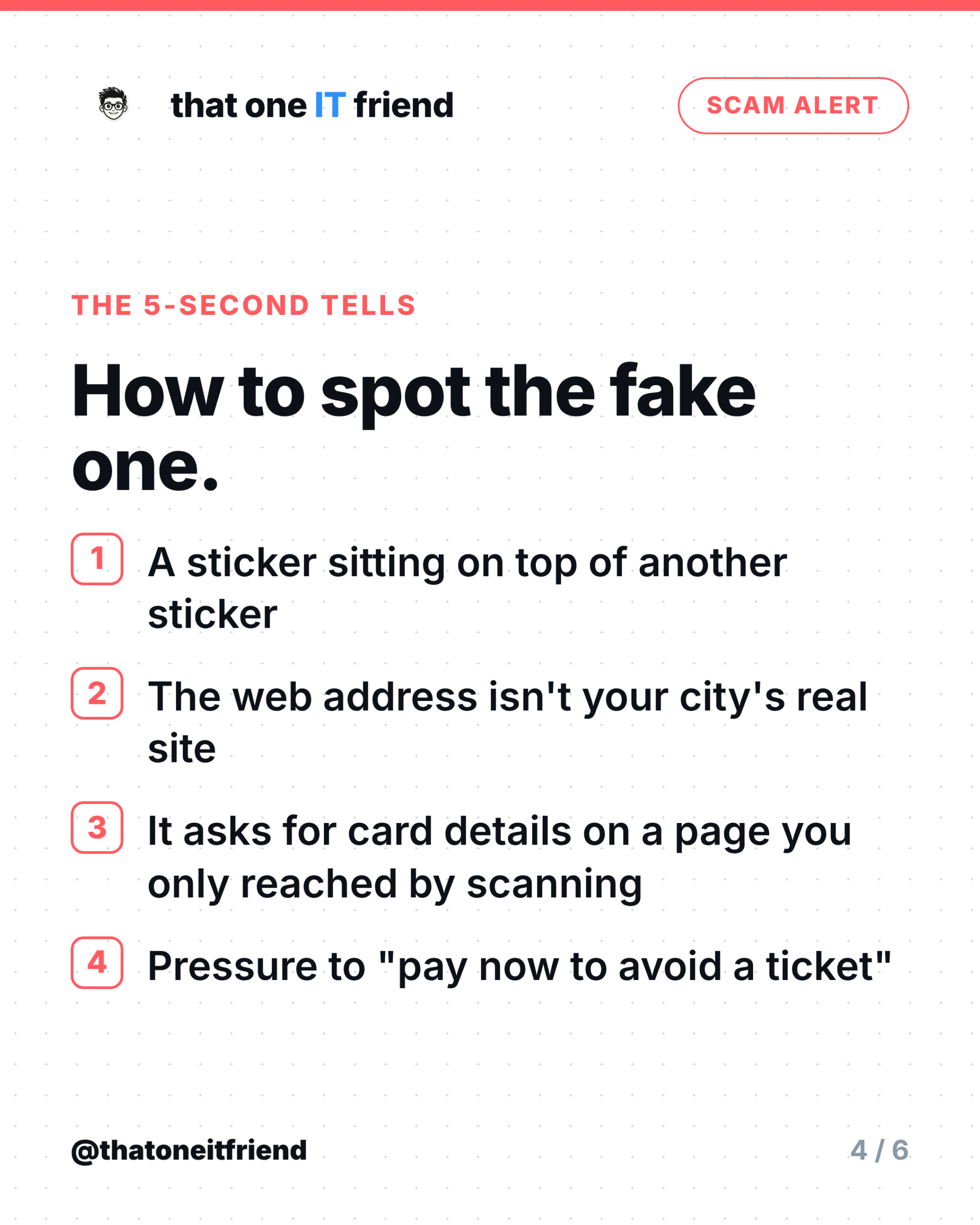 Fake QR Code on a Parking Meter? The 5-Second Check - slide 4