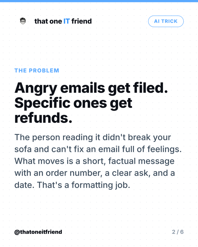 Use AI to Write a Complaint Email That Actually Works