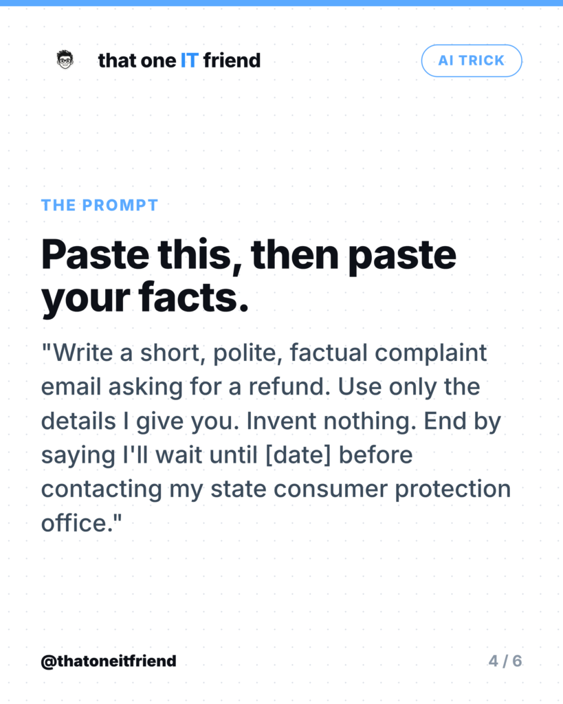 Use AI to Write a Complaint Email That Actually Works