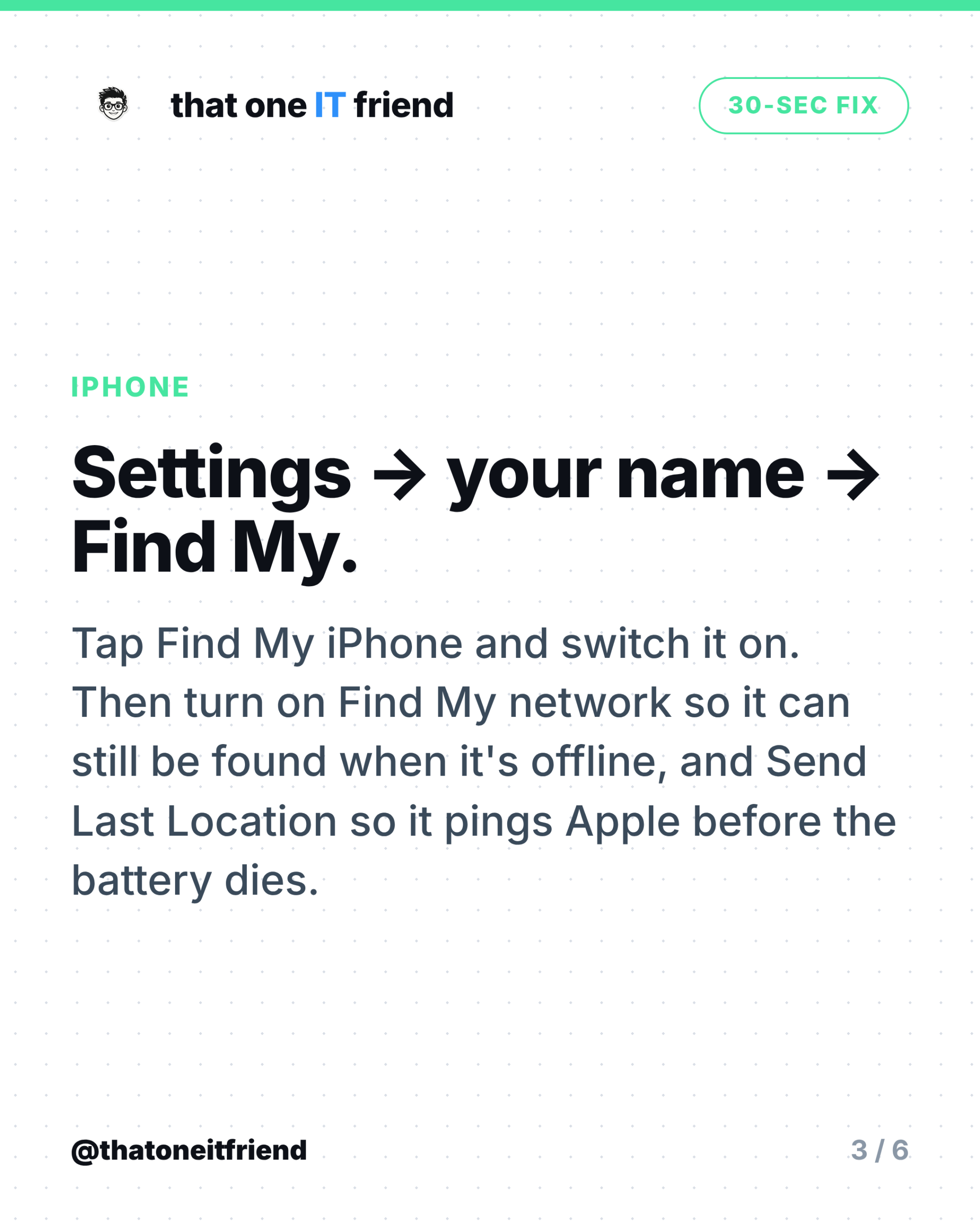 Turn On Find My Phone Before You Lose It (30 Seconds) - slide 3
