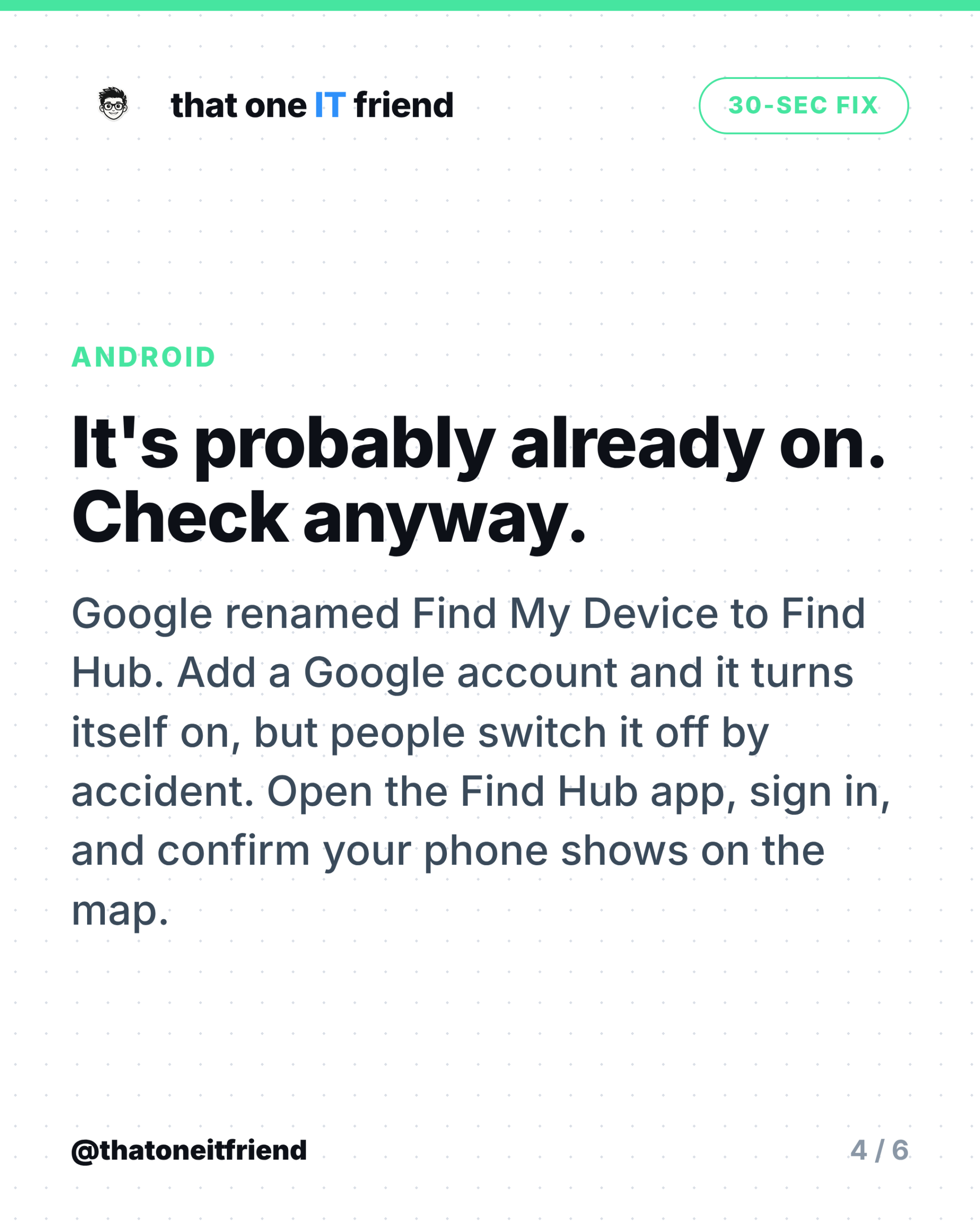 Turn On Find My Phone Before You Lose It (30 Seconds) - slide 4