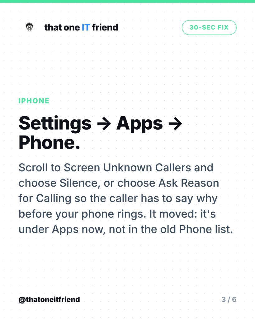 Stop Robocalls in 30 Seconds With One Phone Setting