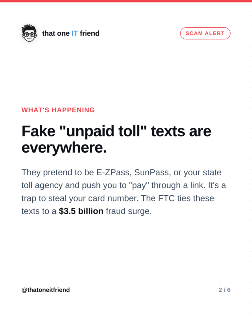 Is the “Unpaid Toll” Text a Scam? How to Spot It Fast