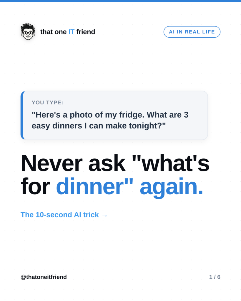Never Ask “What’s for Dinner” Again