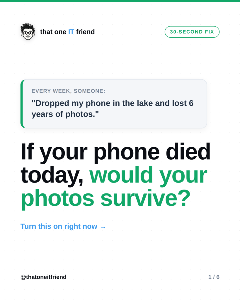 Turn On Photo Backup Before You Lose Everything