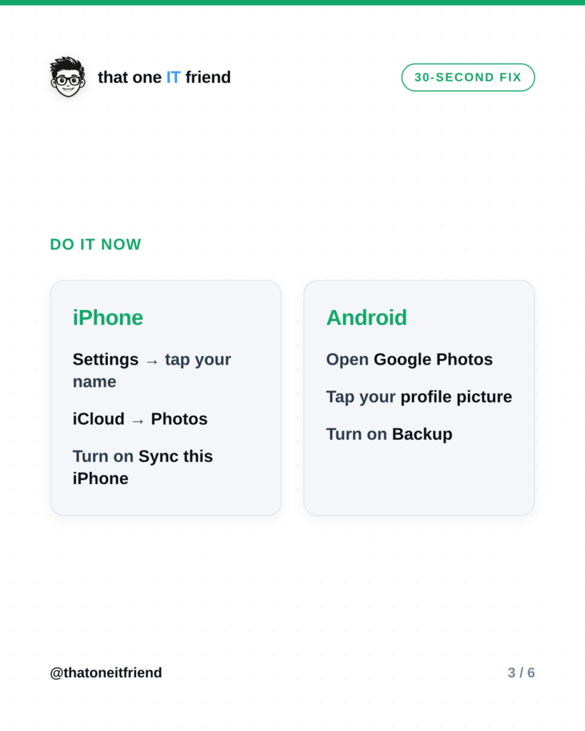 Turn On Photo Backup Before You Lose Everything