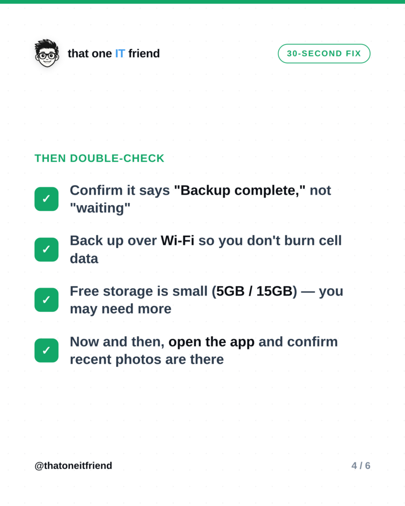 Turn On Photo Backup Before You Lose Everything