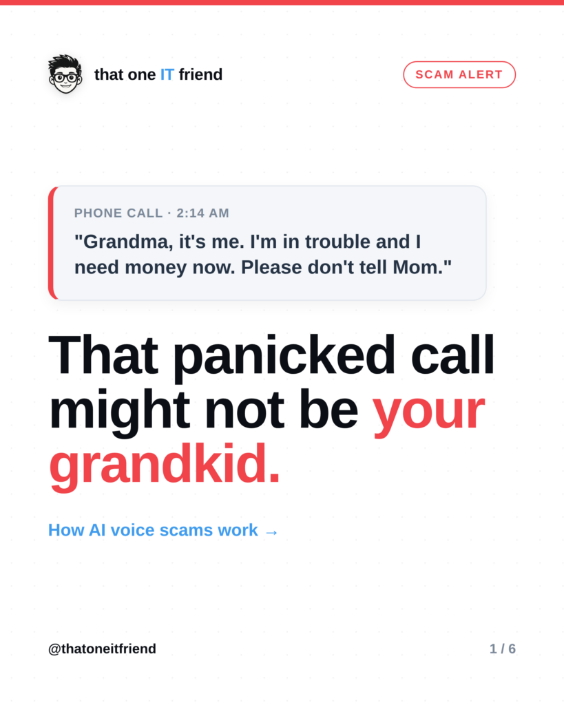That Panicked Call Might Not Be Your Grandkid