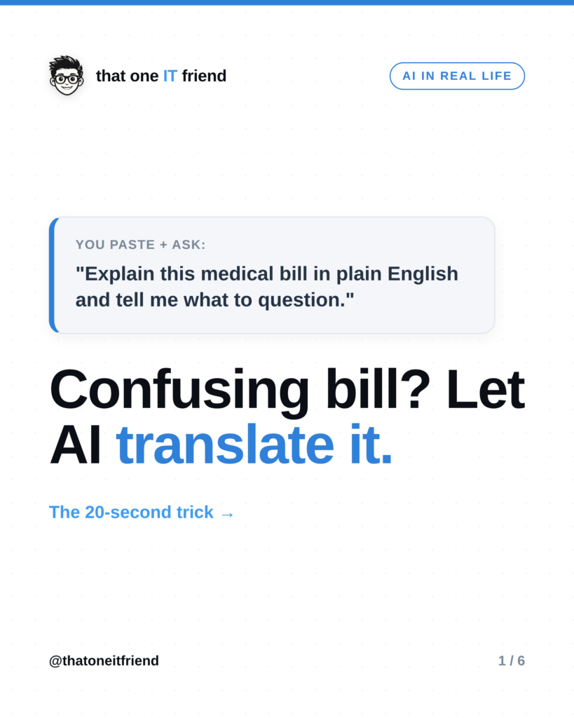 Confused by a Bill? Have AI Translate It