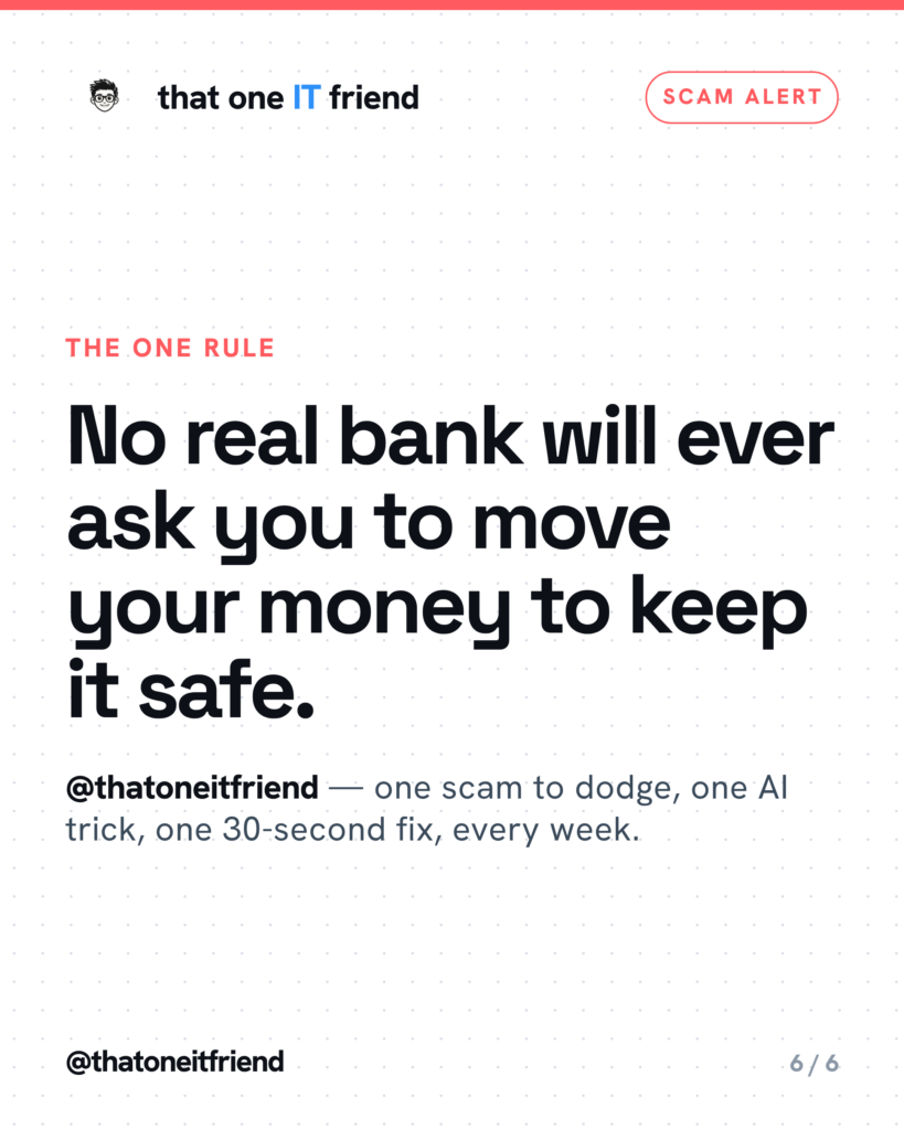 The Bank Fraud Call Scam: Why They Want You to Move Money