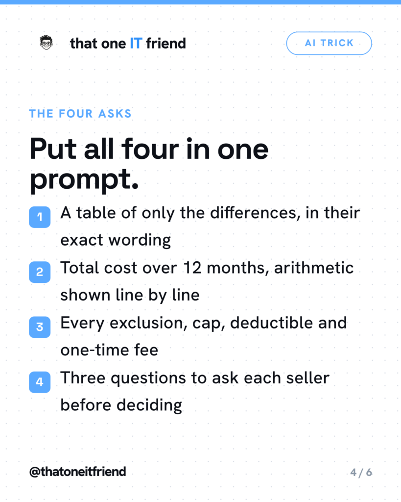Compare Two Quotes With AI and See What’s Hidden
