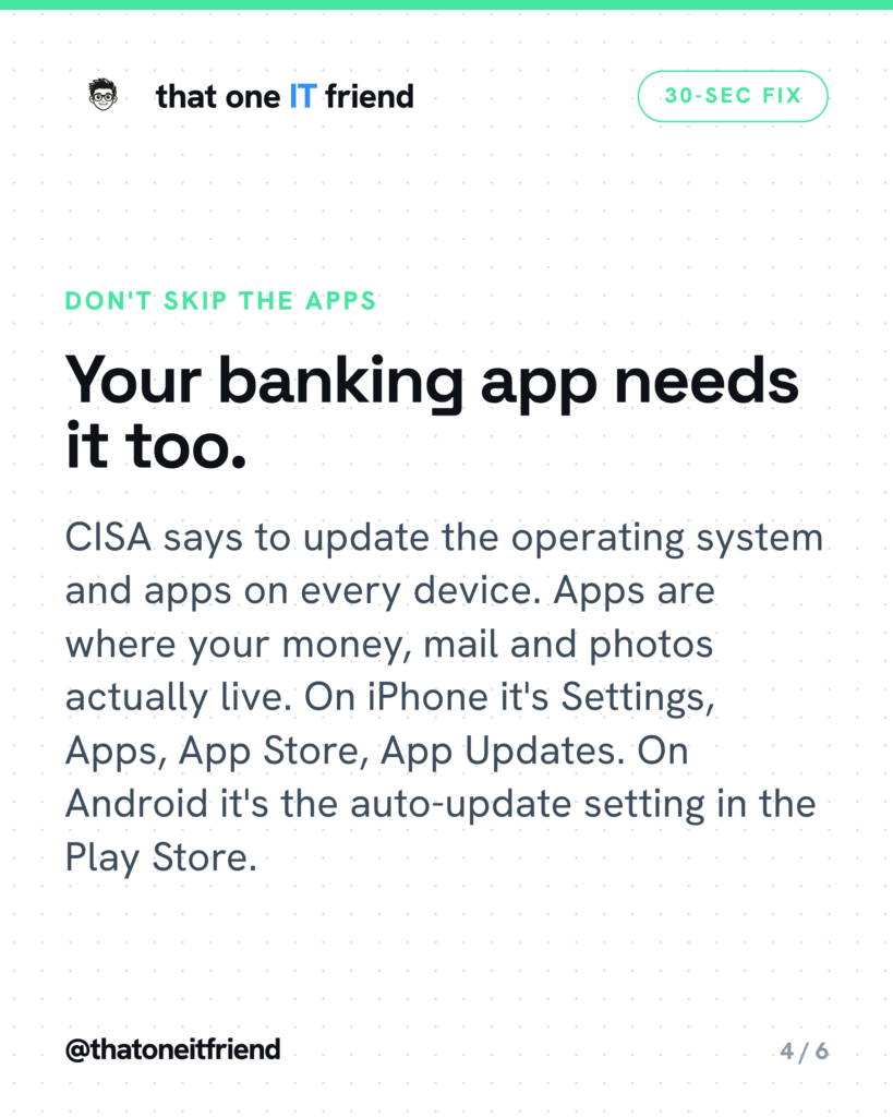 Turn On Automatic Updates: The Best 30 Seconds You’ll Spend